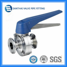 Food&Beverage Usage Sanitary Type Butterfly Stainless Steel Valve